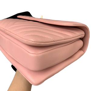 Small Trendy CC Flap Lambskin Pink GHW