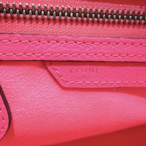 Drummed Leather Micro Luggage Pink