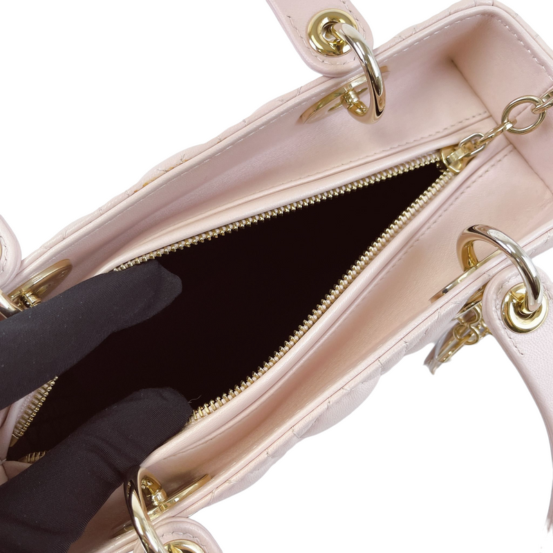 Lady Dior Medium Pink GHW