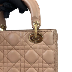 Small ABC Dior Lambskin Beige GHW