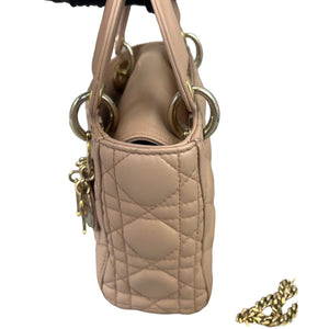 Mini Lady Dior Lambskin Beige GHW