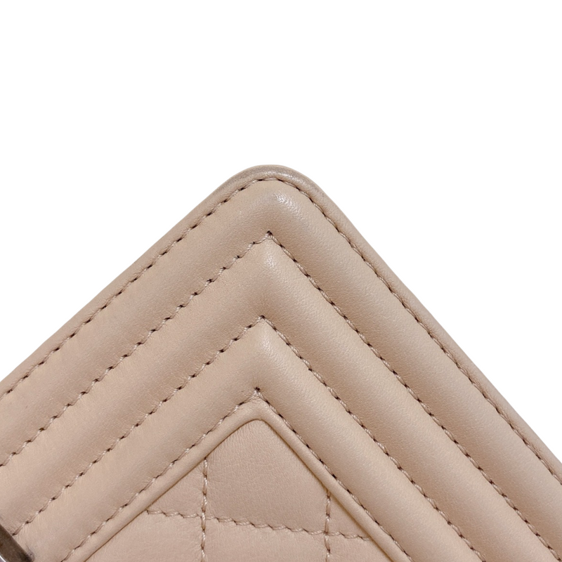 Boy Bag Small Lambskin Beige RHW