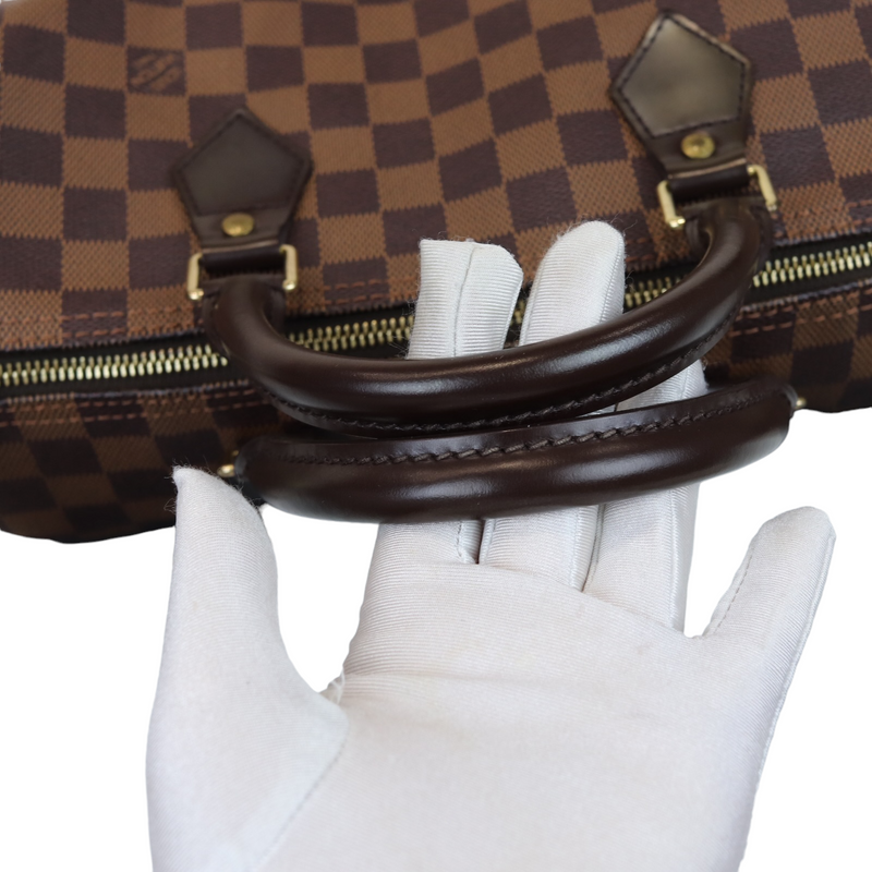 Damier Ebene Speedy 30 Brown GHW