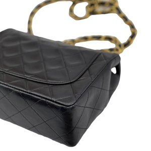 Vintage Mini Square Lambskin Black GHW