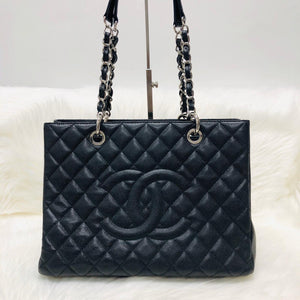 Chanel Black Caviar GST in Black with SHW