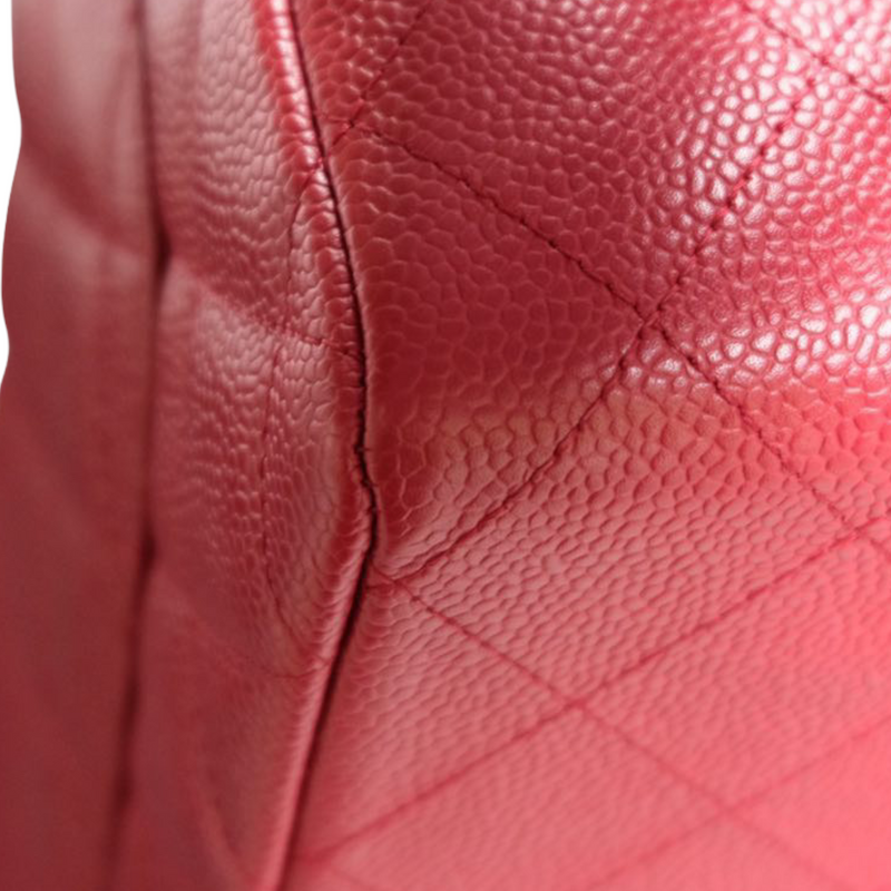 Single Flap Jumbo Caviar Red SHW