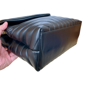 LouLou Medium Matelassé Black GHW