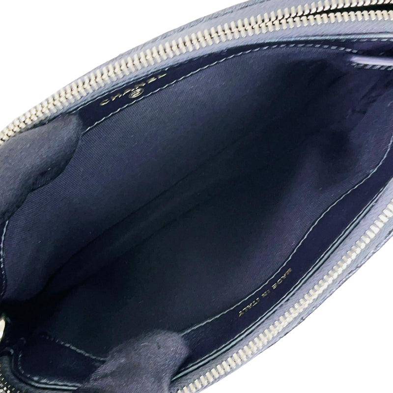 Double Zip WOC Iridescent Black