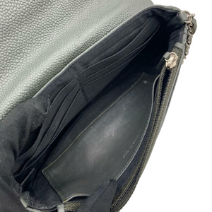 Half Moon Flap Caviar Grey SHW