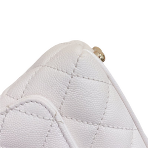 Coco Handle Mini Caviar White LGHW