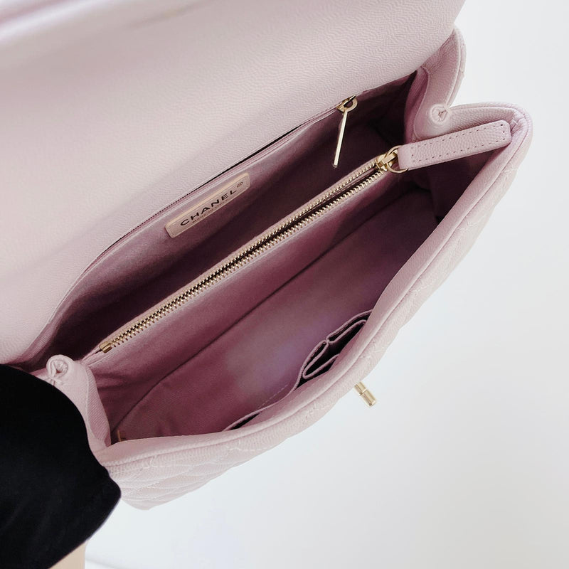 Medium Coco Handle Flap Lilac GHW