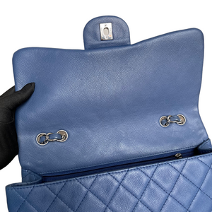 Single Flap Jumbo Washed Caviar Blue SHW