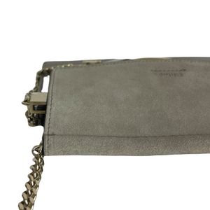 Faye Crossbody Small Leather Grey GHW