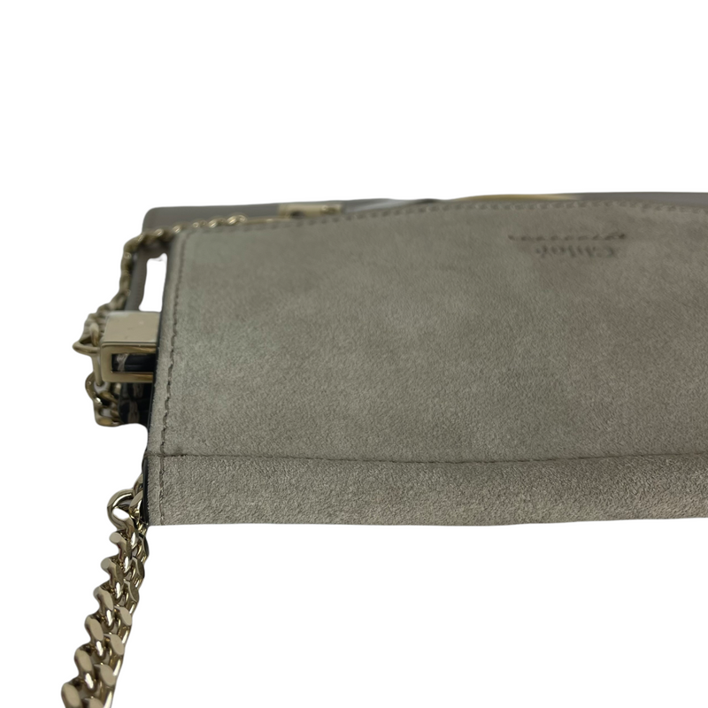 Faye Crossbody Small Leather Grey GHW