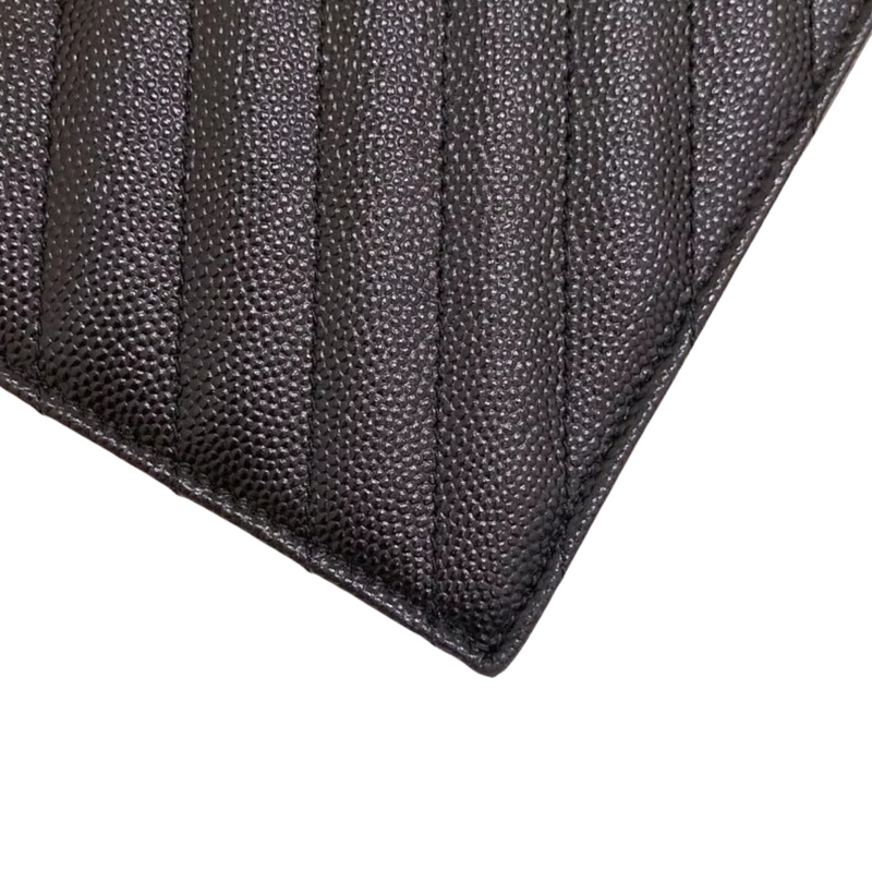 Envelope WOC Small Grained Leather Black GHW