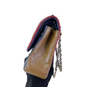 Classic Flap Medium Tri Coloured GHW