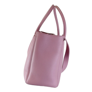 Executive Cerf Tote Grained Pink SHW
