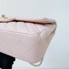 Classic Double Flap Medium Pink lambskin GHW
