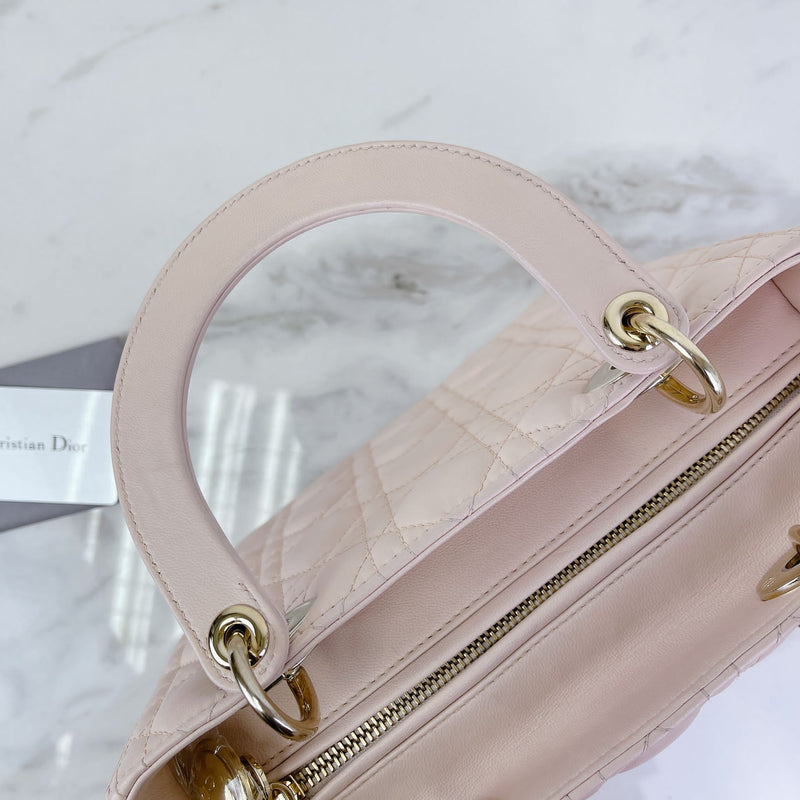 Lady Dior Medium Pink with GHW