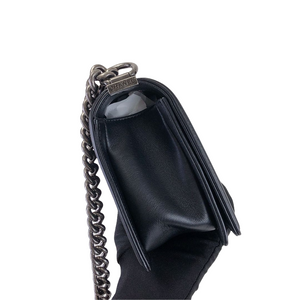 Boy Old Medium Calfskin Black RHW
