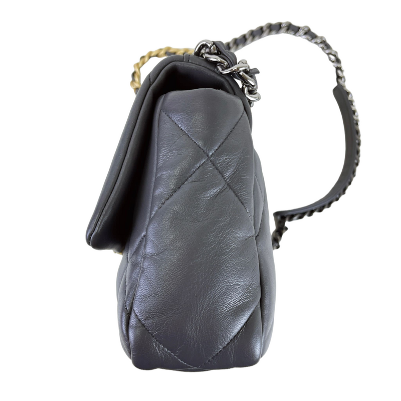 19 Lambskin Dark Grey Small 21B Mixed Hardware