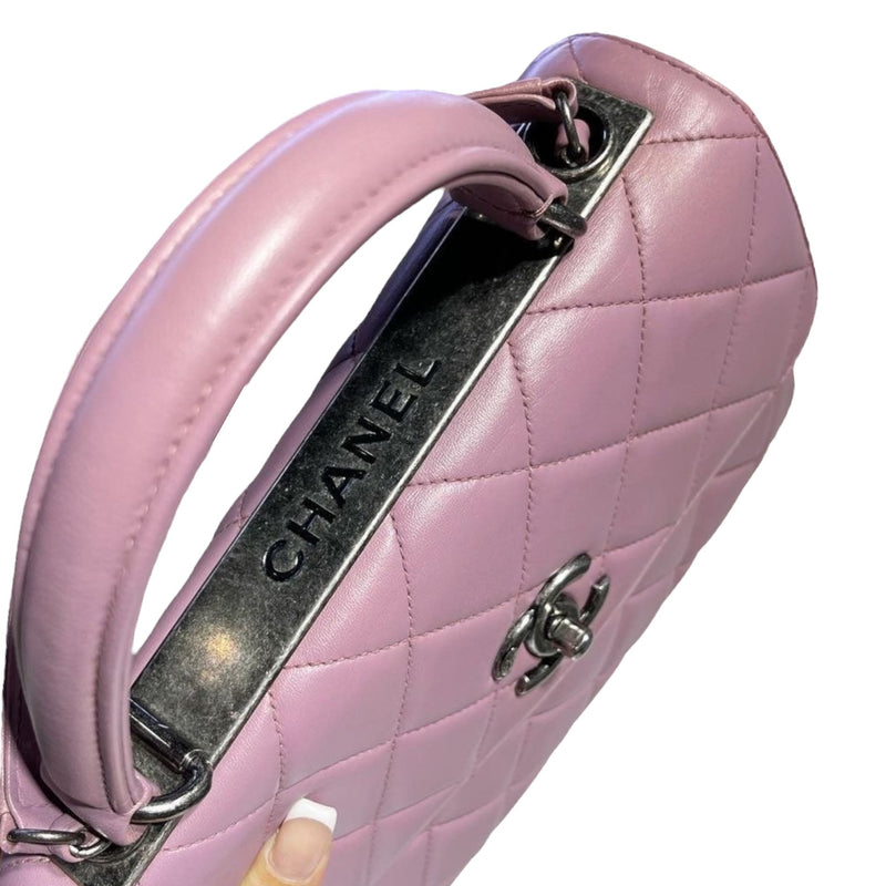 Small Trendy CC Flap Lambskin Light Purple RHW