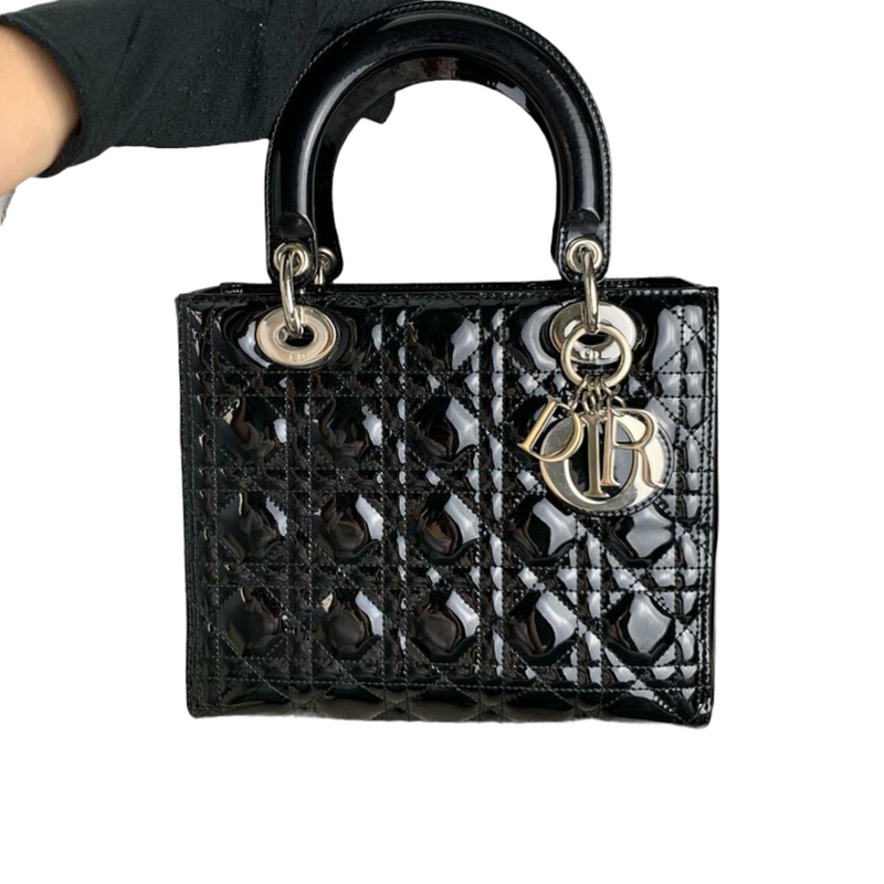 Lady Dior Medium Lady Dior Black SHW