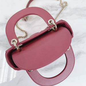 Mini Lady Dior Lambskin Rose Pink SHW