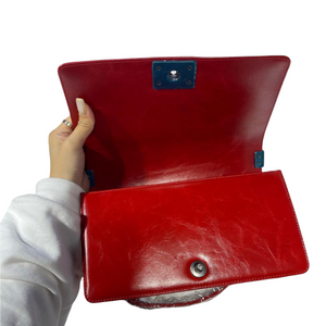 Boy Bag Old Medium Aged Calfskin Red RHW