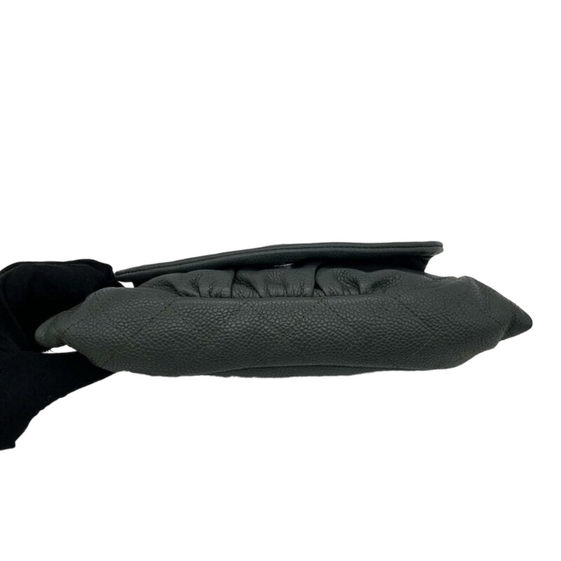 Half Moon Flap Caviar Grey SHW