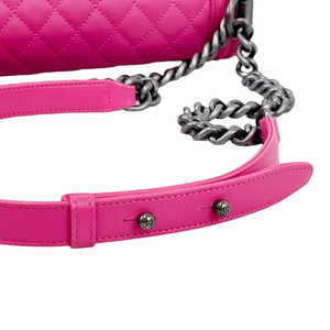 Boy Bag New Medium Lambskin Pink GHW