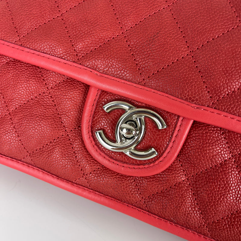 Chanel Caviar Quilted Medium French Riviera Red Flap