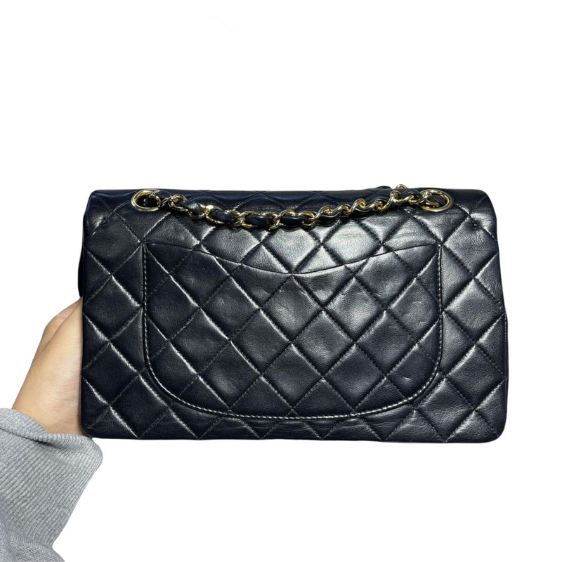 CHANEL CC GHW Vintage Vanity Case 2Way Shoulder Hand Bag Caviar Leather  Black