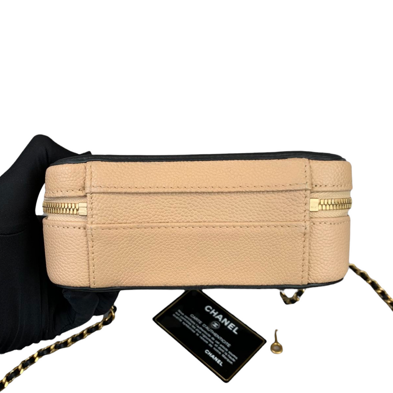 Filigree Vanity Caviar Small Beige/Black GHW