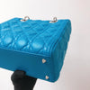 Lady Dior Lambskin Medium Blue SHW