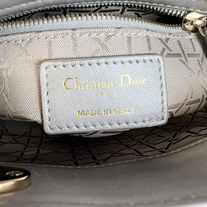 Mini Lady Dior Pearl Grey GHW