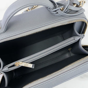 Medium CC Filigree Caviar Vanity Grey SHW