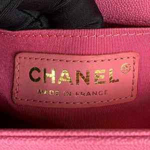 Small Le Boy Caviar Pink GHW