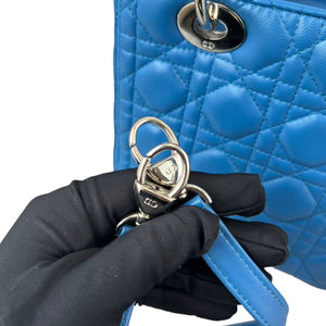 Lady Dior Medium Blue Lambskin SHW