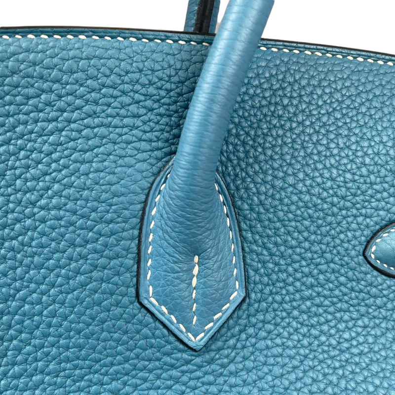 Birkin 35 Blue Jean Clemence PHW