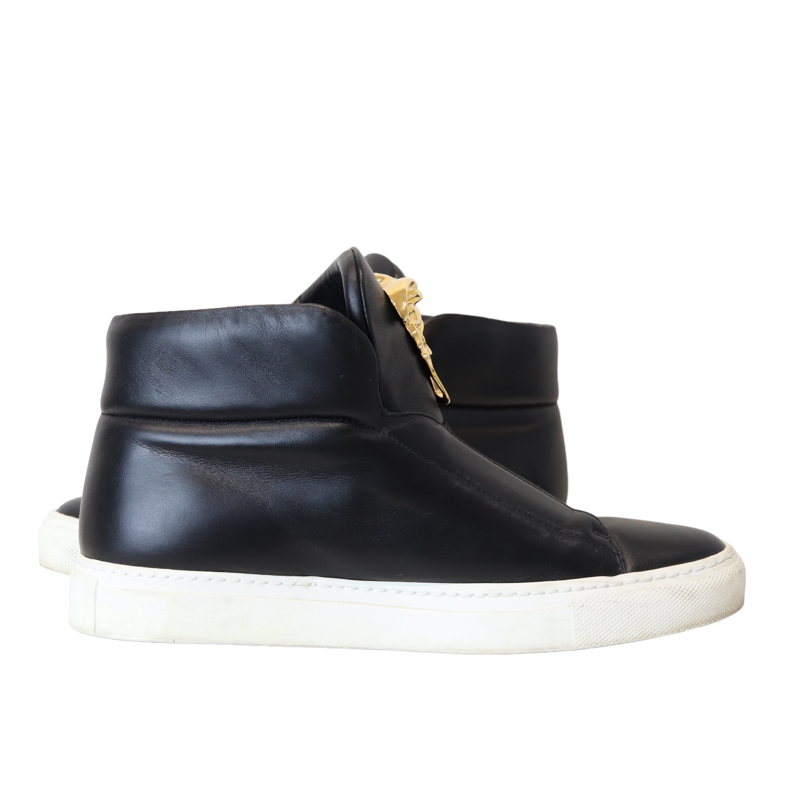 VERSACE Medusa Leather Sneakers Black – Bag Religion