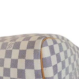 Speedy 30 Damier Azur Canvas GHW