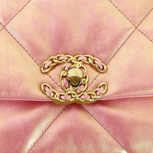 Small Chanel 19 Quilted Flap Bag MHW