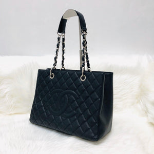 Chanel Black Caviar GST in Black with SHW
