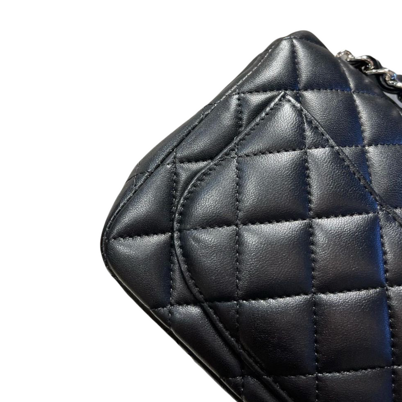 Classic Flap Square Mini Lambskin Black SHW