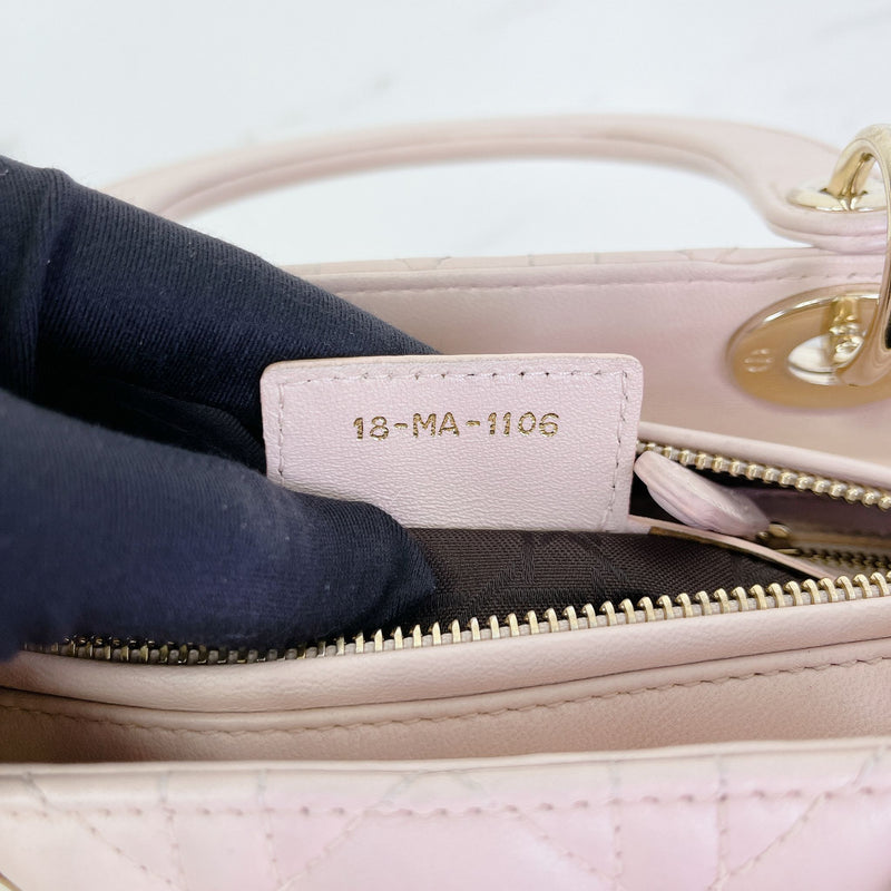 Lady Dior Medium Pink with GHW