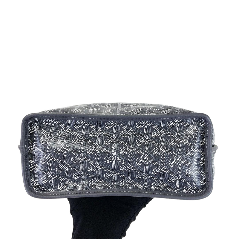 Mini Anjou Reversible Canvas Calfskin Grey SHW