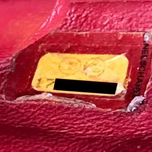 Timeless Clutch in Caviar Leather Red SHW