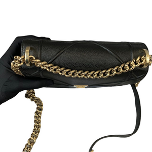 Medium Diorama Leather Black GHW