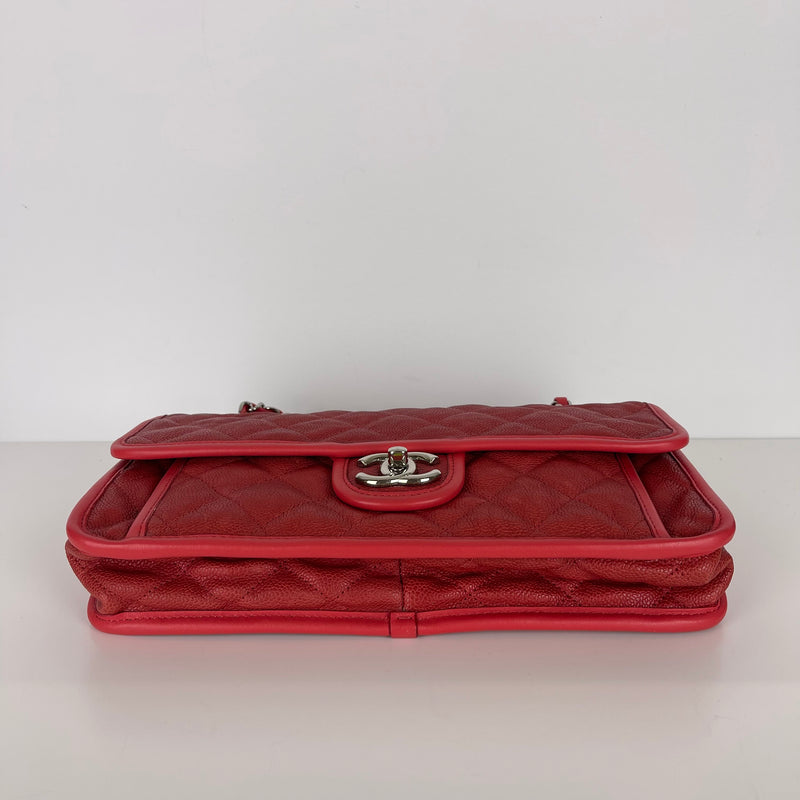French Riviera Flap Caviar Red SHW